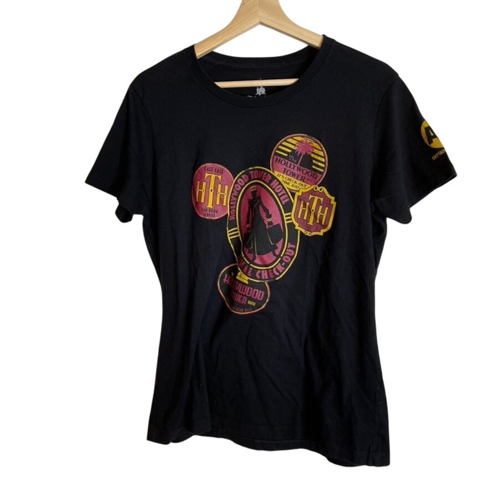 Disney Parks The Twilight Zone Tower of‎ Terror HTH AP Kids T Shirt XXL Black